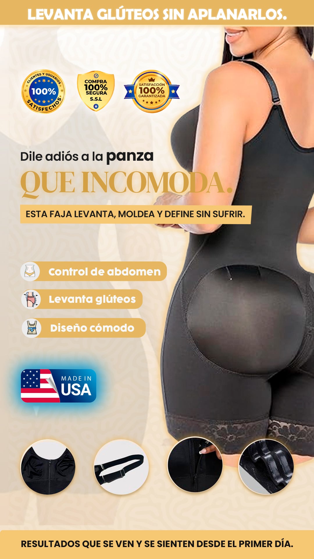 Faja Yianna| moldea, estiliza y se adapta a tus curvas sin dejar rastro.