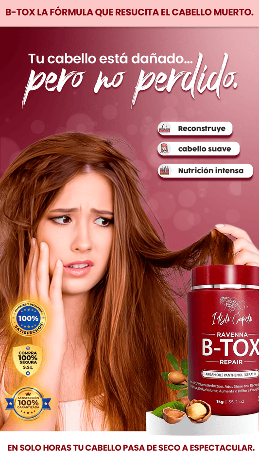 B-TOX Ravenna| Recupera tu cabello dañado y hazlo brillar